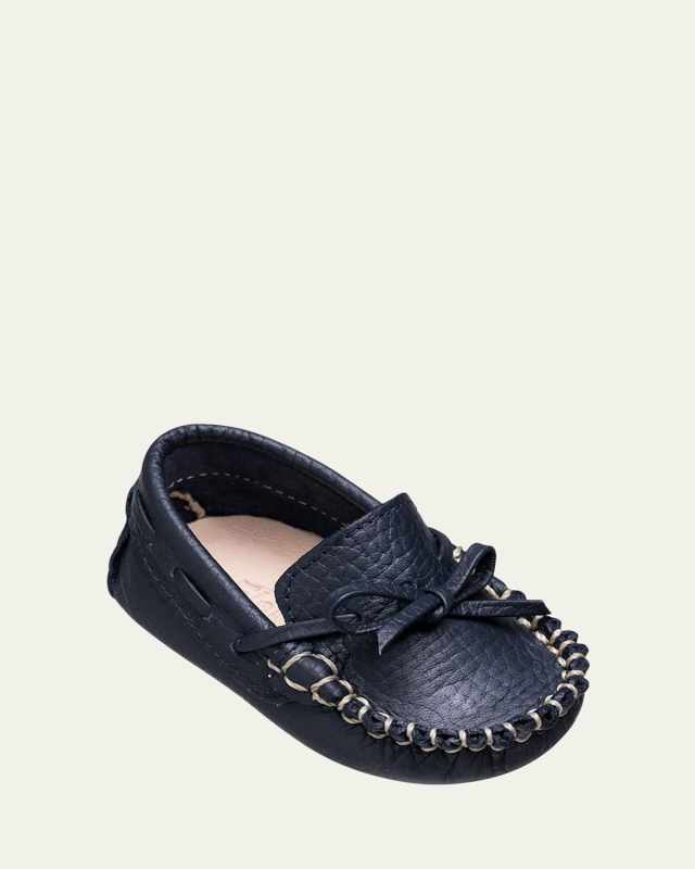 Boy's Driver Leather Loafers,